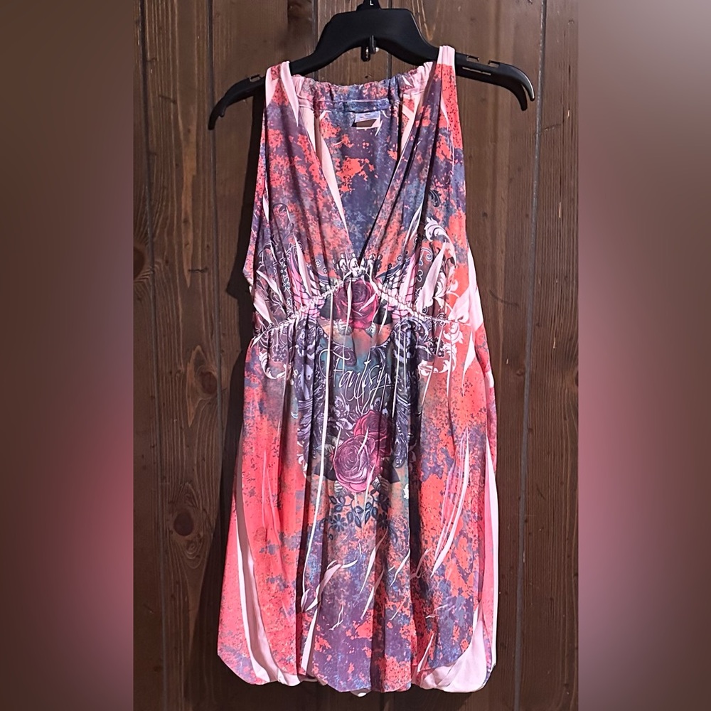 Daniel Benjamin floral collage print dress